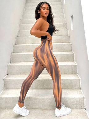 Calça legging  3D gradiente✨