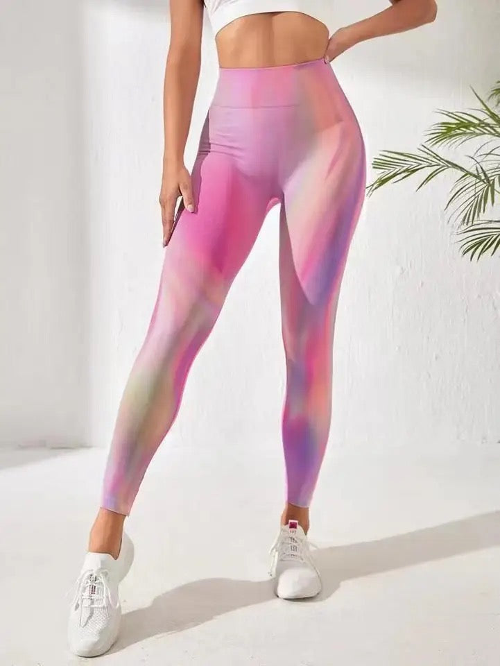 Calça legging  3D gradiente✨