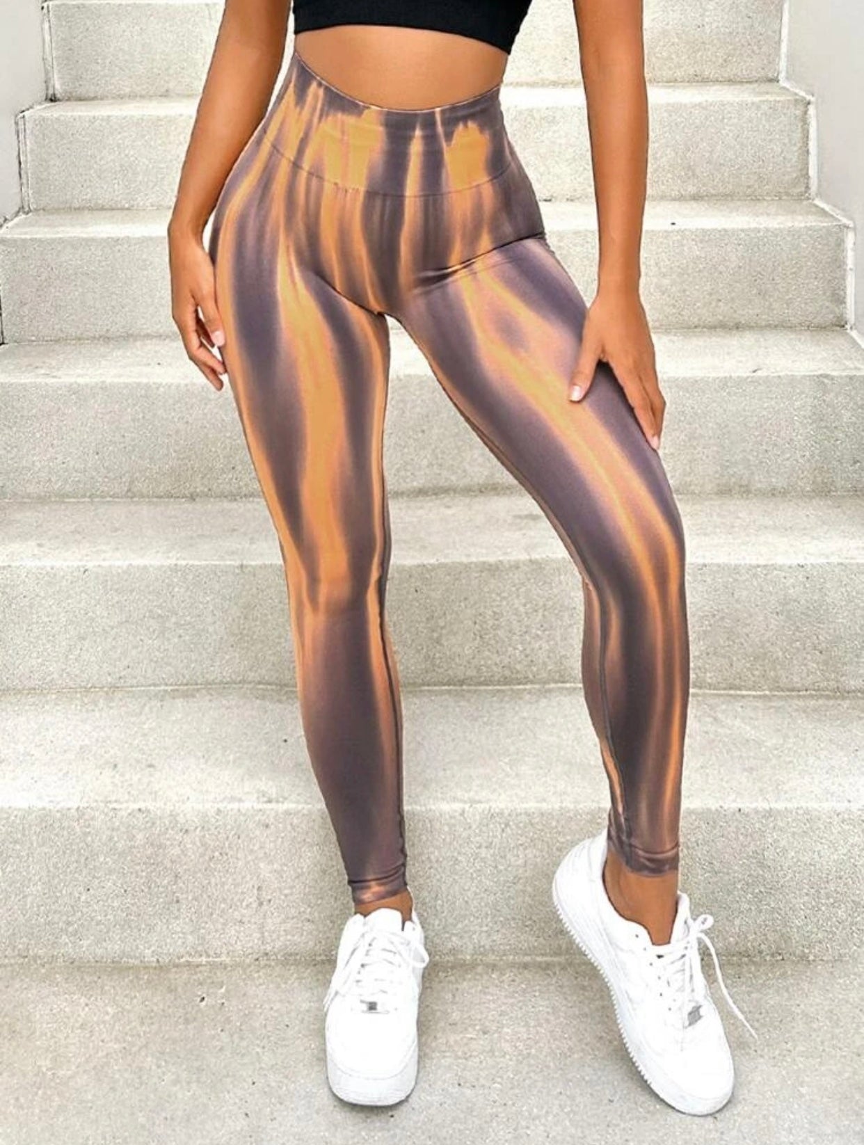 Calça legging  3D gradiente✨