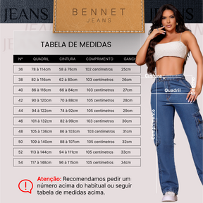 Calça Jeans Mom Cintura Alta Bolso Lateral Ref: 0CJ15