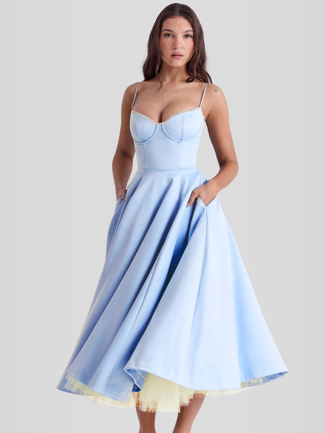 Vestido Luz Serena - Dupla Camada